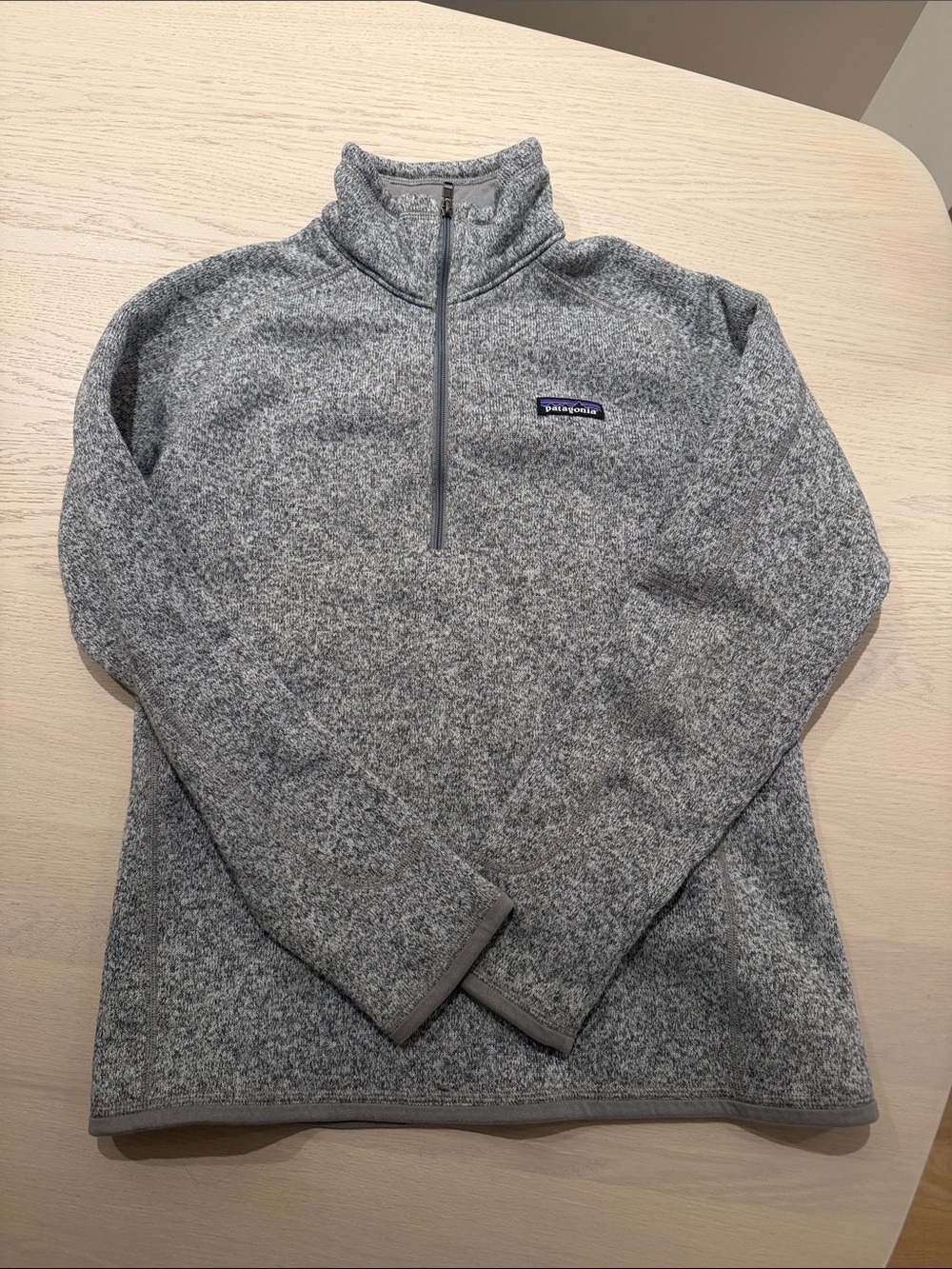 Patagonia Heather Gray Quarter-Zip Fleece Pullover